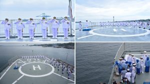 Peringati Hari Dharma Samudera, Danlantamal XIV Tabur Bunga di Atas KRI