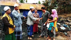 NU Peduli Mestong Berikan Santunan untuk Korban Kebakaran