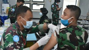 Anggota Satgas Latpratugas MTF TNI Garuda XXVIII-M Unifil Lebanon Dapatkan Bekal Vaksin