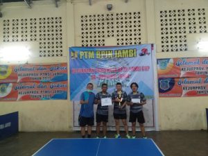 Bangkitkan Semangat Penghobi Tenis Meja, PTM BPJN Jambi  Gelar Kejuaraan Tenis Meja