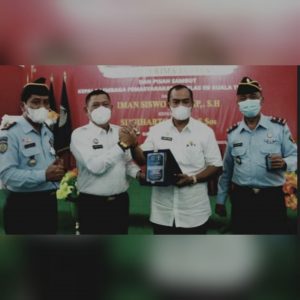 Wabup Tanjabbar Hadiri Acara Sertijab Kalapas Kuala Tungkal