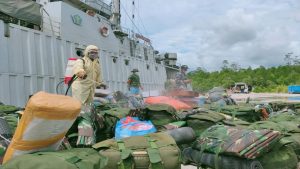 Kapal Perang 537 Geser Satgas Usai Pamtas RI – Papua Nugini