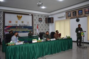 Dandim 0415 Batanghari Paparkan Rencana TMMD 110 Kepada Pangdam II/Swj 