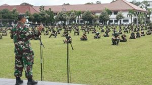 Dimasa Pandemi, Berjemur Menjadi Kegiatan Rutinitas Siswa Seskoad