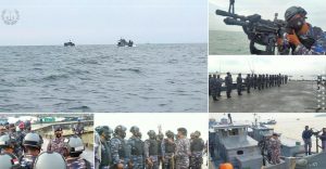 Gelar Latihan Menembak, Lanal TBA Siapkan Kapal-Kapalnya di Pulau Salanamo