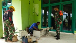 Danrem 174 Merauke Tinjau Pembangunan Laboratorium PCR Yang Dibangun di Rumkitban Tingkat IV