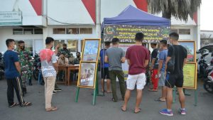 Ajenrem 042/Gapu Gelar Kampanye Kreatif dan Werving Penerimaan Prajurit TNI