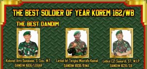 “The Best Soldier of The Year Korem 162” Penghargaan Bagi Prajurit Berprestasi