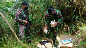 Satgas Yonif 642 Amankan Puluhan Jenis Obat-Obatan Ilegal