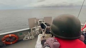 Guspurla Koarmada II Gelar Latihan Perang Anti Kapal Permukaan di Perairan Perbatasan