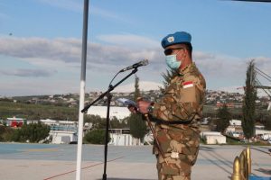 Komandan Konga UNIFIL Pimpin Pelepasan Rotasi Personel Chalk 6 Satgas Yonmek XXIII-N