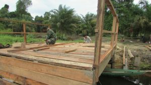 Pembangunan Jembatan TMMD Sungaiterap Sudah 60 Persen