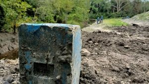 Penerobosan Lahan Pra TMMD Sudah Sampai Batas Desa Sungai Sako