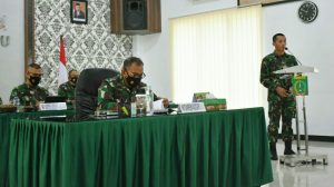 Danrem Pimpin Rakor Penegakan PPKM untuk Pemulihan Ekonomi di Provinsi Jambi