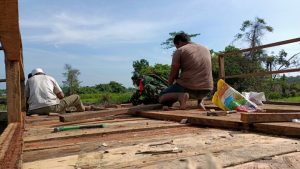 Pra TMMD, Satgas Kodim 0415 Batanghari Mulai Membangun Jembatan di Titik Kedua