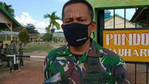 TMMD 110 Kodim 0415 Batanghari Terapkan Rapid Antigen Bagi Personel Satgas