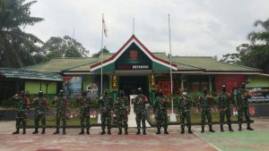 Tim Sahli Kasad Datangi Satgas Pamtas Yonif 642 di Entikong