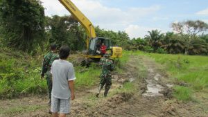 Pra TMMD ke-110, Kompak bersama TNI, Warga Antusias Buka Jalan Baru