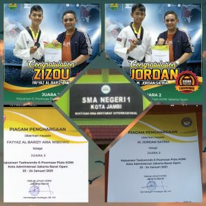 Siswa SMA Negeri 1 Jambi Raih Medali Perak Tingkat Nasional Beladiri Taekwondo