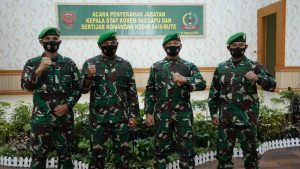 Danrem 042/Gapu Pimpin Penyerahan Jabatan Kasrem dan Sertijab Dandim 0416/Bute