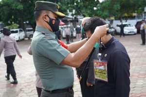 Danrem 061/Surya Kencana Pimpin Apel Sinergitas Tiga Pilar Dalam Penanganan Covid-19 Di Wilayah Bogor