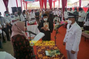 Bupati Muara Jambi Melantik Kepala Desa Air Merah ,dan Meresmikan Desa Persiapan