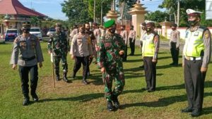 Wujudkan Situasi Kamtibmas yang Kondusif, Danrem 042/Gapu Pimpin Apel Bersama di Polres Muarojambi