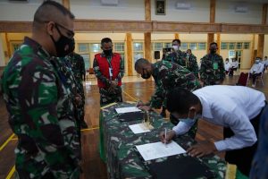 Danrem Gapu Berharap Penanda Tanganan Pakta Integritas Dapat Menghasilkan Prajurit Berkualitas