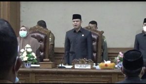 Ketua DPRD Muarojambi Pimpin Rapat Paripurna Penyampaian Laporan Bupati LKPJ Tahun 2020