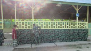 Ponco Tentara Menghiasi Saung Baksos