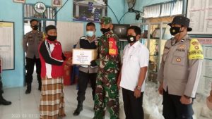 Ratusan Sembako Dibagikan Satgas TMMD Untuk Warga Tidak Mampu 