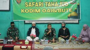 Dandim 0416 Bute Gelar Safari Tahajud Bersama di Ponpes Al-Falah
