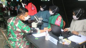 Dinas Jasmani Angkatan Darat Laksanakan Vaksinasi Covid-19 Tahap 1