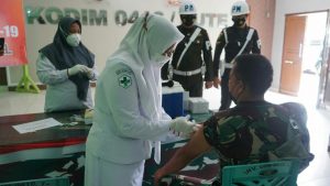 384 Prajurit TNI Wilayah Kodim 0416 Bute Terima Suntik Vaksin Tahap Pertama
