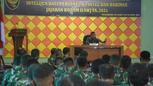 Pangdam Buka MTT Pengetahuan Dasar Intelijen Jajaran Kodam II/Sriwijaya