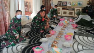 Kades Sungaiterap Ajak Dansatgas Santap Siang Bersama 