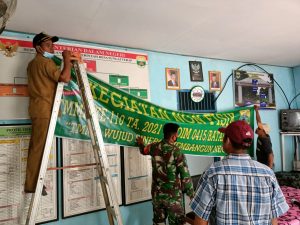 Kantor Desa Sungaiterap Disiapkan Untuk Sosialisasi Kamtibmas