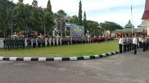 Prajurit Kodim Sarko Ikuti Apel Kesiapsiagaan Karhutla dan Bencana Alam di Merangin