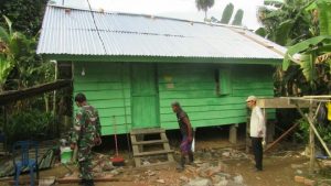 TMMD Kodim Batanghari Garap Rumah Heri Sudah Capai 40 Persen