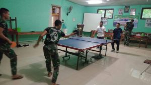 Satgas Manfaatkan Olahraga Untuk Mencegah Virus COVID-19 di Lokasi TMMD