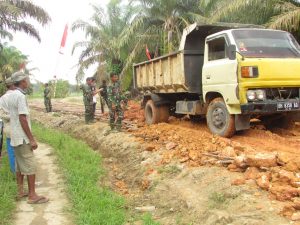 Progres jalan penghubung dua Desa Program TMMD Kodim Batanghari Capai 80 Persen