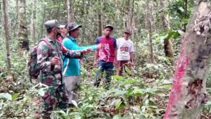Satgas TMMD Kodim Batanghari Rintis Jalan Tebus dari Desa Sungaiterap ke Desa Sungaigelam
