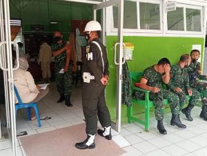 Anggota Kodim 0420 Sarko Terima Vaksinasi Tahap Kedua