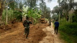Satgas TMMD Kodim 0415 Batanghari Lanjutkan Buka Akses Jalan Mekar Jaya- Talang Belido