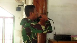 Lantunan Azan Prajurit Satgas TMMD Batanghari bikin merinding warga Desa Sungaiterap