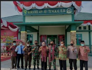 Bupati Hadiri Acara Peresmian Kantor Dan Rumdis Koramil 419-03 Tungkal Ilir Kodim 0419