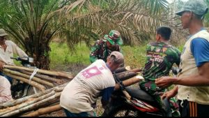 Percepat Pembangunan Jalan baru, Warga Gunakan Waktu Libur untuk Bergotong royong