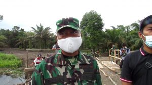 Satgas TMMD di Sungaiterap Akan Tuntaskan Pembuatan Jembatan di Titik Ketiga