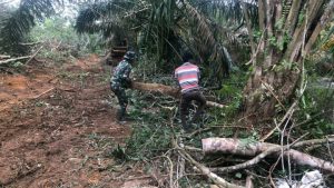 Warga kagum Dengan Semangat anggota Satgas TMMD Tak ada habisnya