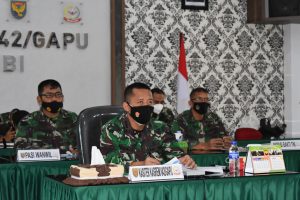 Kasiter Korem 042/Gapu Ikuti Rakernis Teritorial TA. 2021